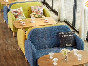 Ghế Sofa Cafe Giá Rẻ Lưng Cách Điệu SF-CF06