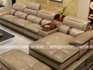 Sofa Cao Cấp Chất Liệu Da Đẹp Bóng Mịn SF-CC35