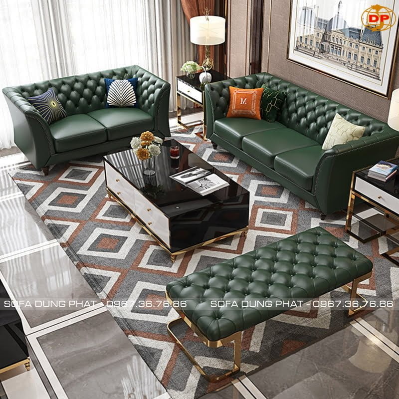 cách chọn sofa da hiện đại cho phòng khách đẹp