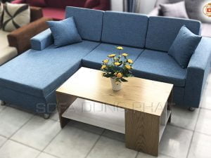 Sofa Góc Màu Xanh Thời Trang SF-G21