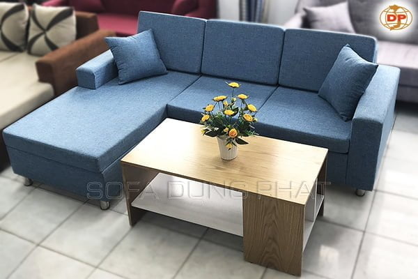Sofa Góc Màu Xanh Thời Trang SF-G21