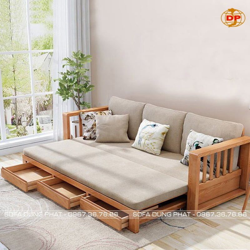 sofa nhỏ dạng giường kéo