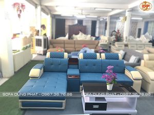 Sofa Da Phòng Khách Sang Trọng SF-PK11