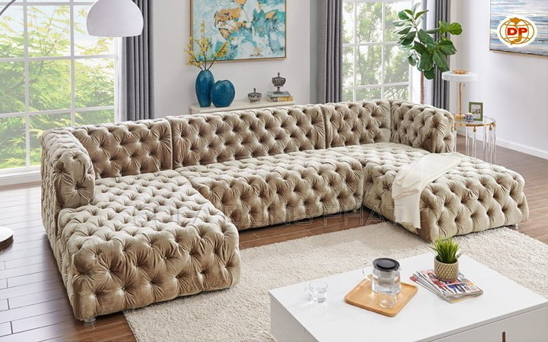 sofa vải nhung giá rẻ