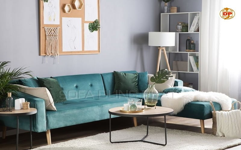 sofa xanh cổ vịt đẹp